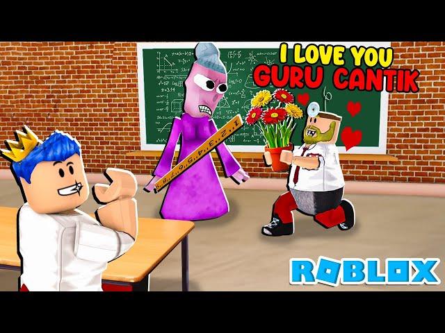 HARI PERTAMA MASUK SEKOLAH SD PAK UNAT JATUH CINTA SAMA GURU MATEMATIKA DI ROBLOX!!