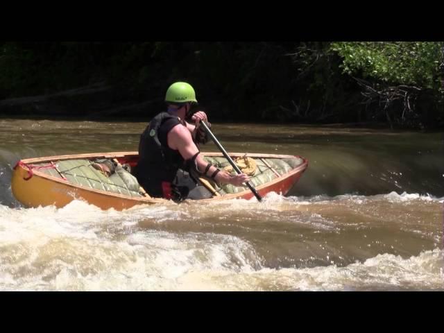 Surfing Out of a Hydraulic  Barrett Open Canoeists