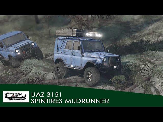 UAZ 3151 Twin in Spintires MudRunner Gameplay