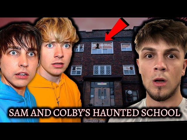 My TERRIFYING Experience at Sam and Colby's HAUNTED School - Farrar School (FULL MOVIE)