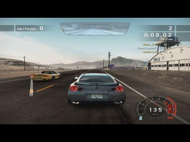 Игра по сети в NFS Hot Pursuit 2010 на слабом ноутбуке