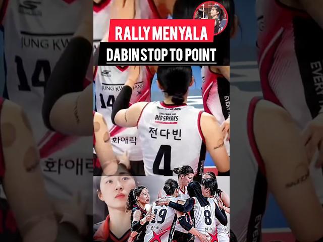 NO 4 JEON DA-BIN CUT TO RALLY TENSION‼️#jeondabin #redsparks #volleyball #volleyballworld #vleague