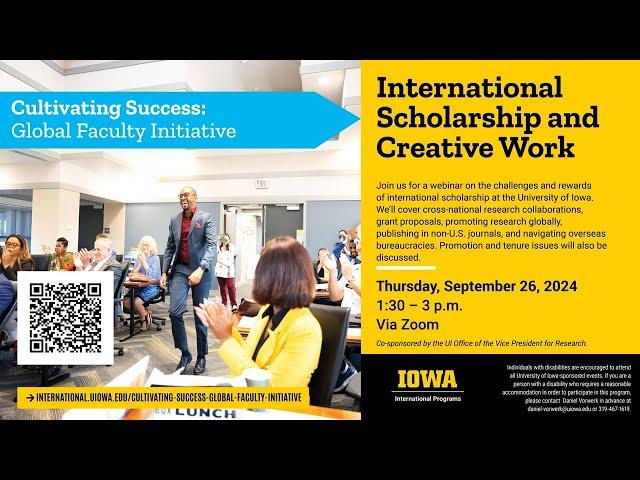 Cultivating Success: International Scholarship and Creative Work