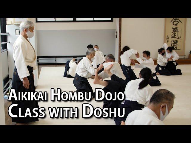 Class with Aikido Doshu Ueshiba Moriteru