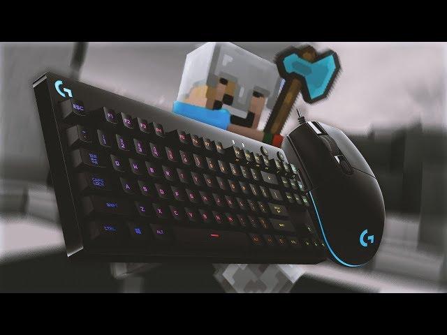 new keyboard = pro player [Keyboard & Mouse Cam] (Ranked Skywars)