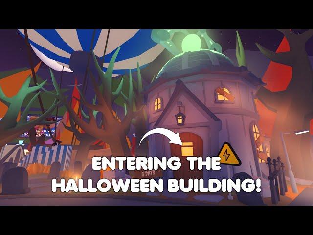 I ENTERED the HALLOWEEN building revealing SECRETS! In Adopt me!