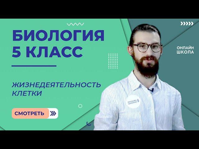 Жизнедеятельность клетки. Урок 10. Биология 5 класс