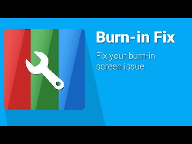 screen burn fix or stuck pixel any oled and amoled screen run on full brightness