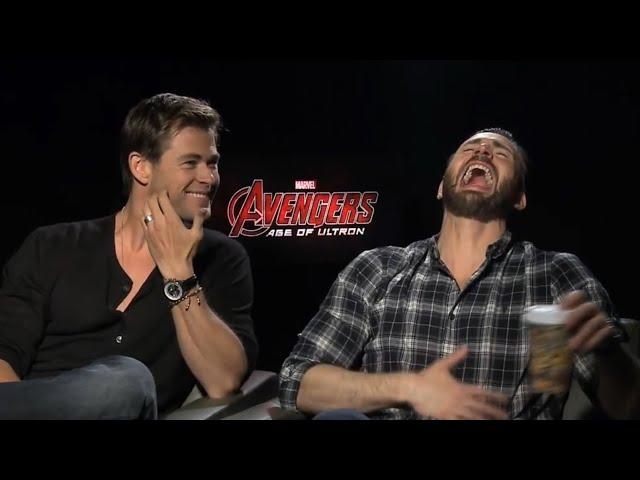 avengers cast making fun of each other for 4 minutes straight