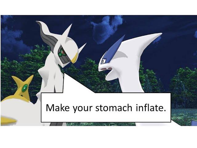 【249Vore Poke No.14】Lugia's stomach inflation story prologue  1/3                     *Fat Lugia*