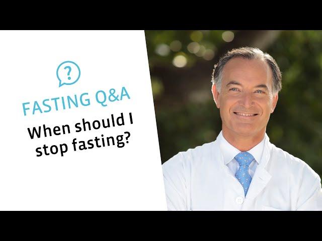 When should I stop fasting? | All about fasting Q&A | Buchinger Wilhelmi