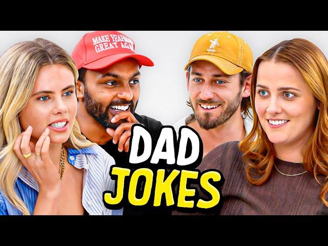 Dad Jokes | Don't laugh Challenge | Sath x Peyton vs Kat x Pat | Raise Your Spirits