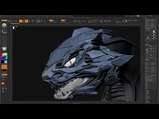 Zbrush Speed Sculpt: Dragon Bust (Decimation Master/ Zmodeler Technique)