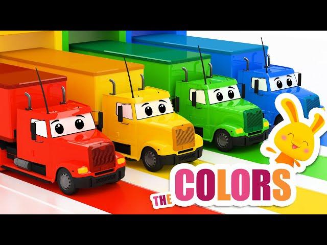 NEW! Learn the colors with Titounis | Trucks!