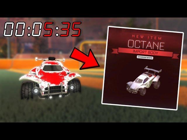 Nothing To White Octane in 24 Hours! (Rocket League)