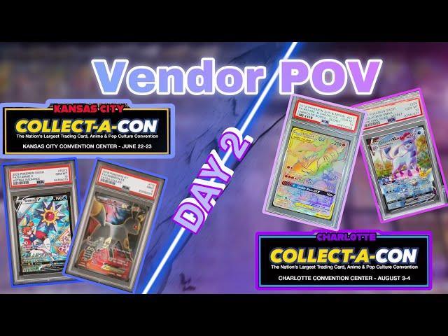 Selling Pokemon Cards at Collect-A-Con Charlotte & Kansas | Vendor POV