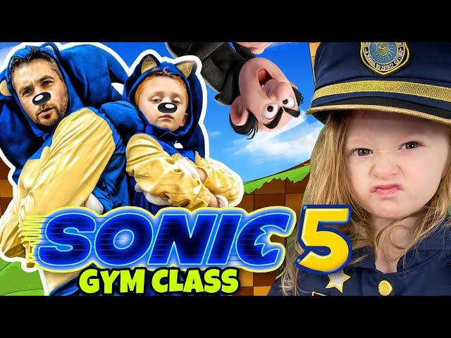 Kids Workout! SONIC 5 Gym Class! (Video Game Exercise for Kids)