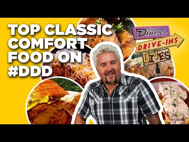 Top Classic Comfort Food Videos on #DDD with Guy Fieri | Food Network