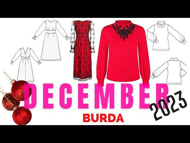 BURDA 12/2023 LINE DRAWINGS