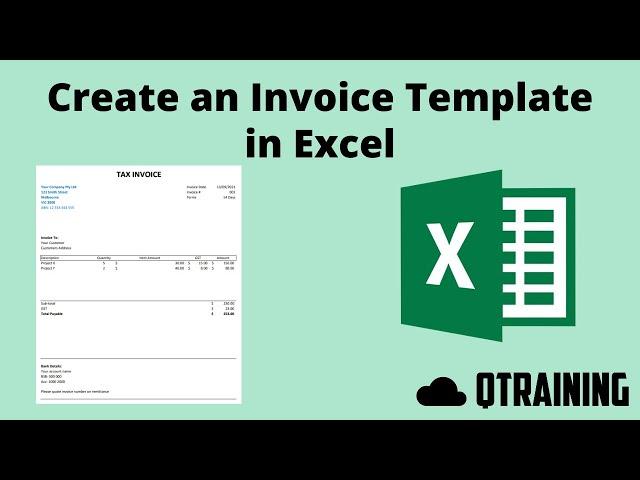 Create Invoice Template in Excel