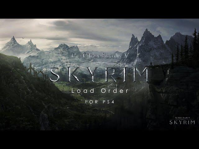 this Skyrim PS4 Load order will change the game 30+ mods