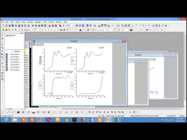 Plot and Merge Multiple Graphs in Origin