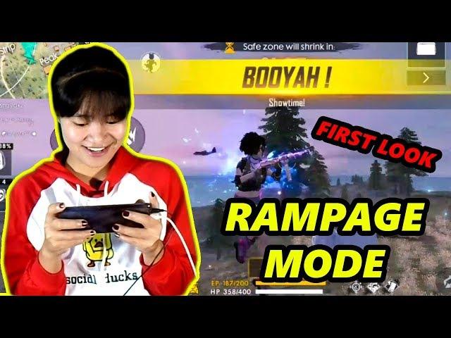 Free Fire: Rampage Mode - FIRST LOOK (BOOYAH!) - BEST MODE EVER!- Garena Free Fire