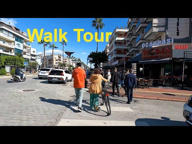 4k  Alanya Walking Tour | Street Walking Tour Turkey