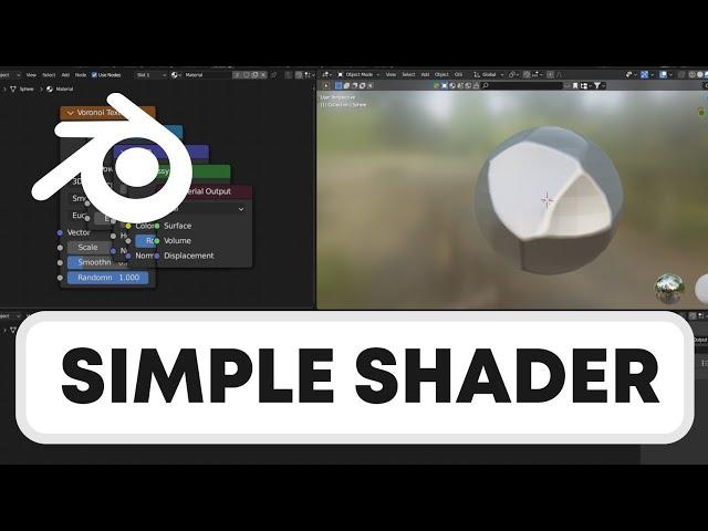 Blender Tips : How to Create a Simple Shader in Blender | Beginner Tutorial