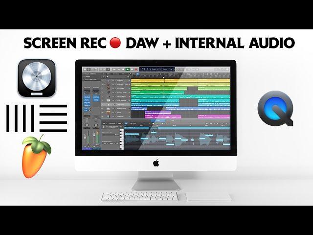 How To Screen Record Your DAW with Internal SOUND (FREE for MAC)