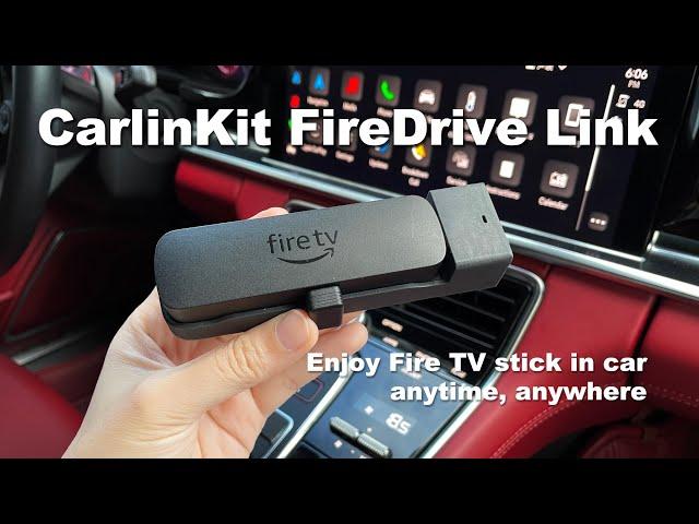 CarlinKit FireDrive Link-Use Fire TV Stick in car with CarPlay, enjoy watching YouTube/Netflix etc.