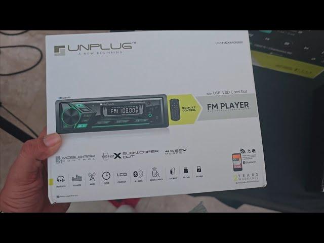 UNPLUG UNP-FM2850 | MP3 PLAYER USB AND SD SLOT | SUBWOOFER OUT | 2 YR WARRANTY | BT AND APP CONTROL