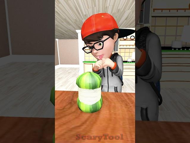 That watermelon is about to blow in Scary Teacher 3D #shorts