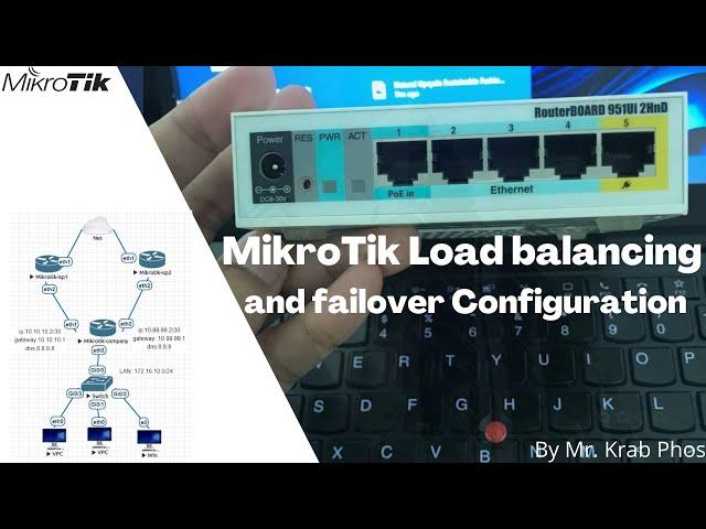 2 ISP Load balancing and Failover Configuration in Mikrotik Router