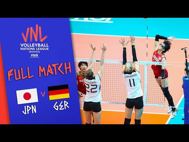 Japan  Germany - Full Match | Women’s Volleyball Nations League 2019