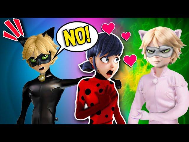 LADYBUG MISTAKES CAT NOIR WITH CAT BLANC! | TOY TRANSFORMATIONS