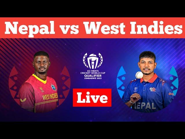 LIVE|| WEST INDIES VS NEPAL 9TH MATCH || NEP VS WI || #nepvswilive #wivsneplive #wcqualifiers #live