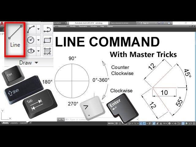 AutoCAD Line Command With Master Tricks in Hindi