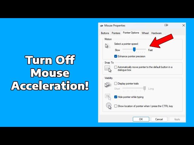 How To Turn Off Mouse Acceleration - Windows 11 & 10