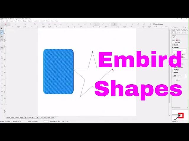 Embird Studio:  how to create machine embroidery shape in Embird!