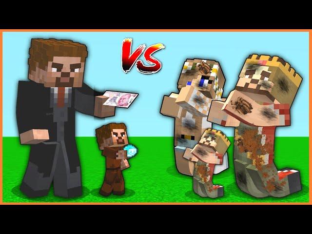 EVERYTHING WAS TURNED OVER RICH FAMILY BECOME POOR, POOR FAMILY BECOME RICH!  - Minecraft