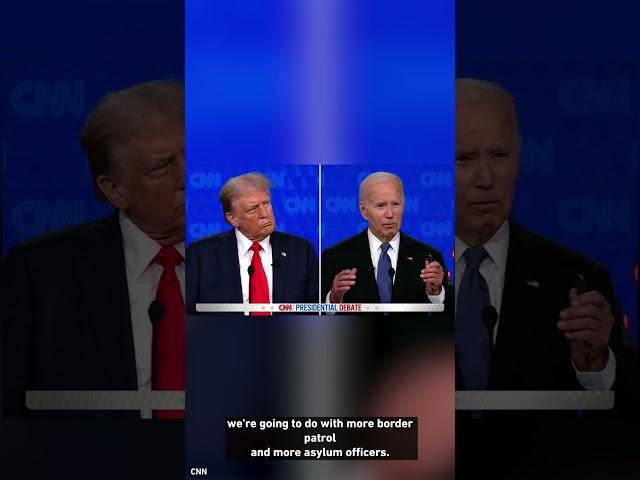 Trump mocks Biden's response to border patrol question during debate