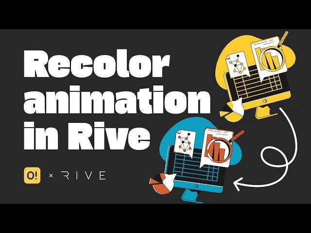 How to recolor animated illustrations by Icons8 — OUCH! x @Rive_app