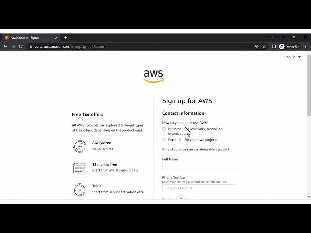 Creating a Free AWS account