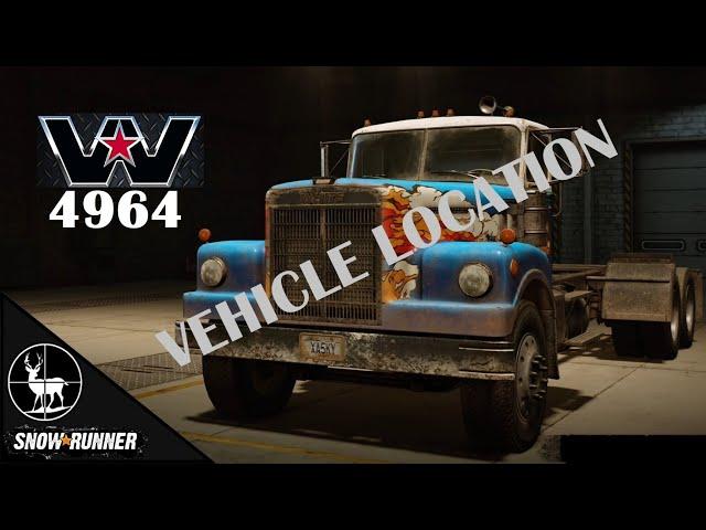 How To Unlock WHITE WESTERN STAR SNOWRUNNER Vehicle Location