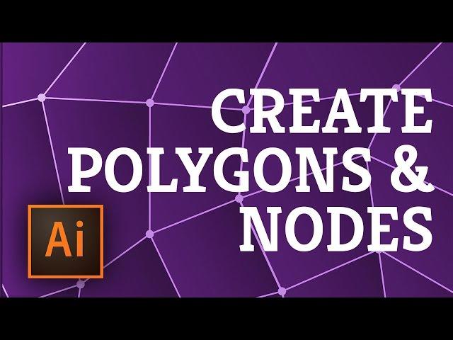 Illustrator: Create a Pattern of Polygons with Nodes in 5 minutes