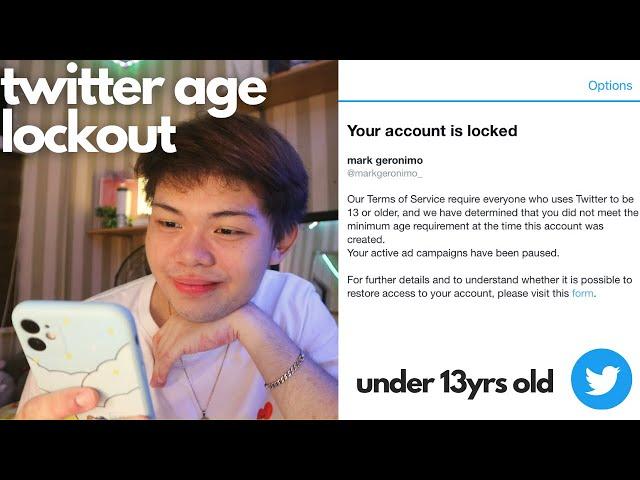 how to recover your twitter from age lockout / being under 13