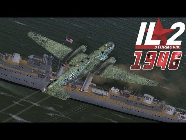 Full IL-2 1946 mission: Heinkel He-177 Convoy Raiders