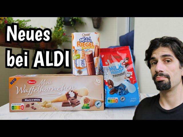 ALDI-Besuch hat sich gelohnt:, "Schoko Bons", Eis Mini Waffelhörnchen und Milch Riegel Knusper