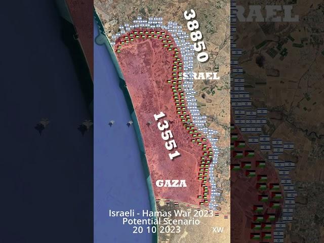 Israeli - Hamas War Animated Map 2023